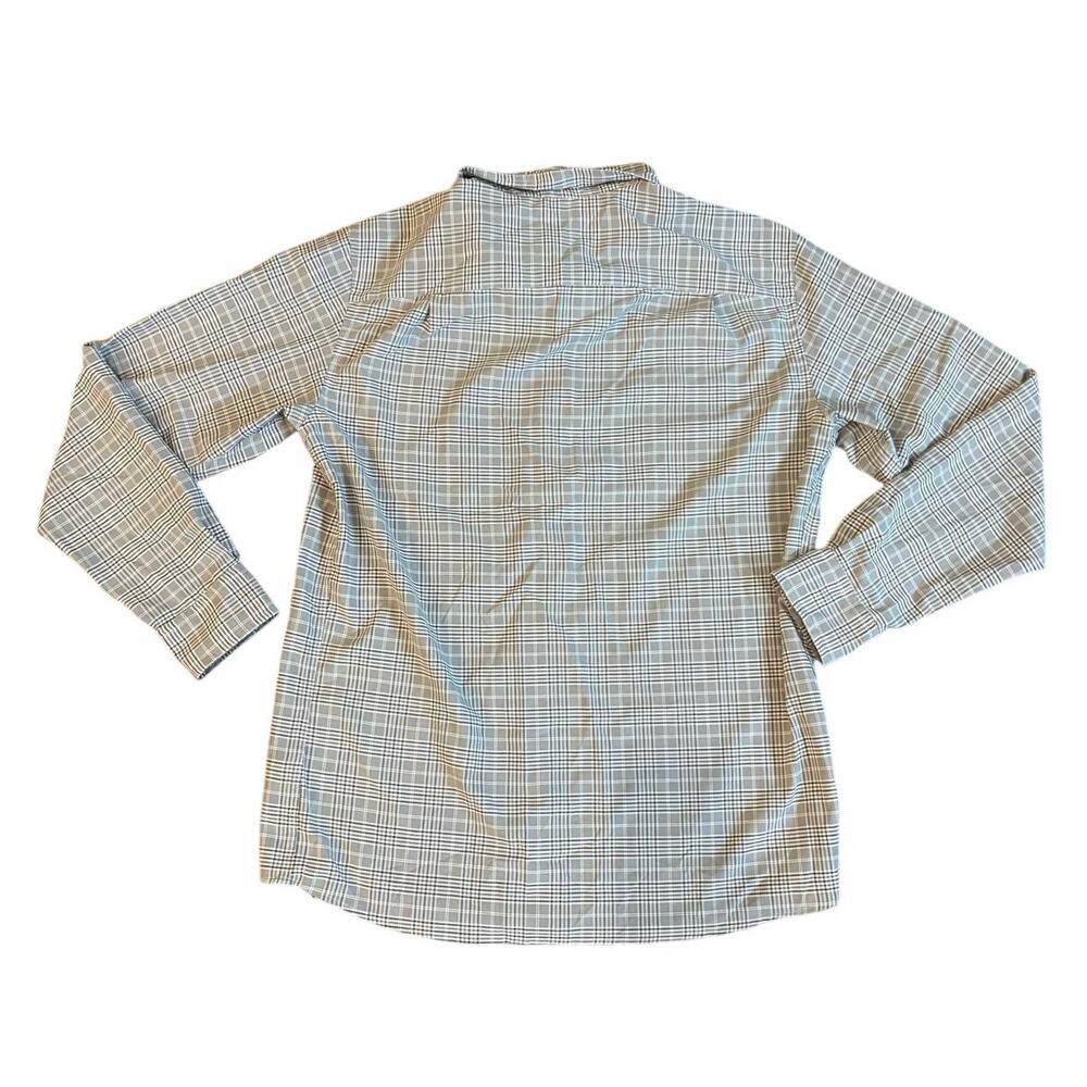 Orvis Active Fit Seawool Plaid Button Down Shirt Mens M Gray Performance Fishing - Picture 3 of 9